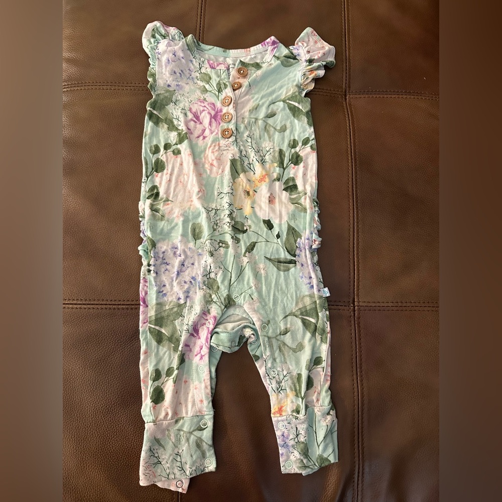 Posh Peanut Floral Romper One Piece